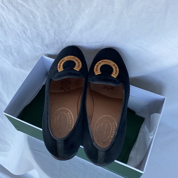 Horseshoe Embroidered Velvet Slipper 9.5US - Picture 10 of 13